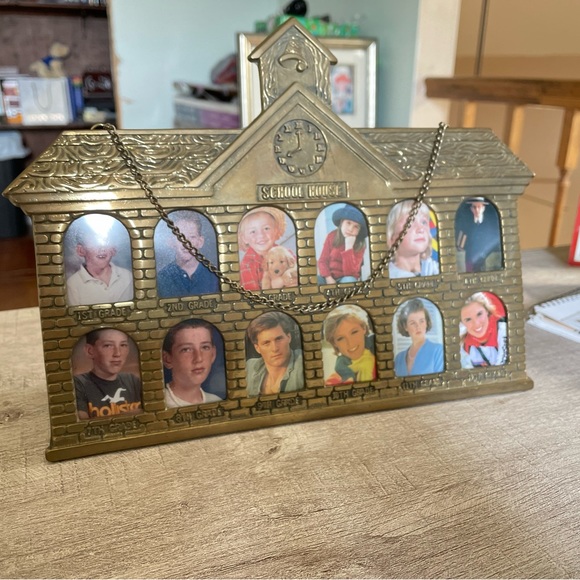 Brass School House Frame - Picture 2 of 3
